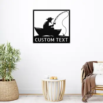Personalized Fisherman Boat Metal Sign