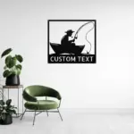 Personalized Fisherman Boat Metal Sign