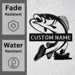 Personalized Fisherman Metal Sign