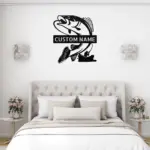 Personalized Fisherman Metal Sign