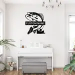 Personalized Fisherman Metal Sign