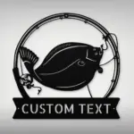 Personalized Flounder Fish Metal Sign