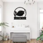 Personalized Flounder Fish Metal Sign