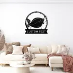 Personalized Flounder Fish Metal Sign