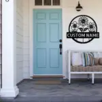 Personalized Flowers Metal Sign
