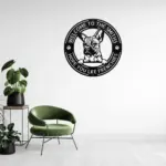 Personalized French Bulldog Metal Sign