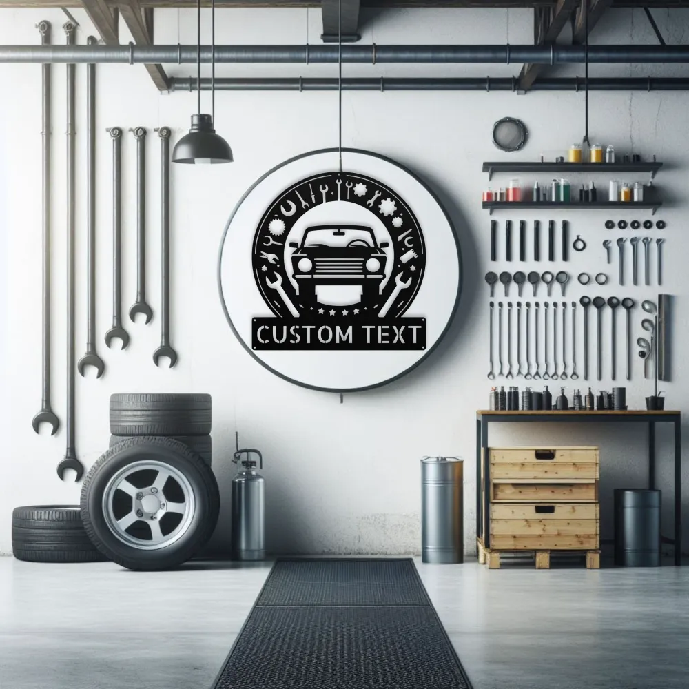 Personalized Garage Tools Metal Sign Personalized Garage Tools Metal Sign