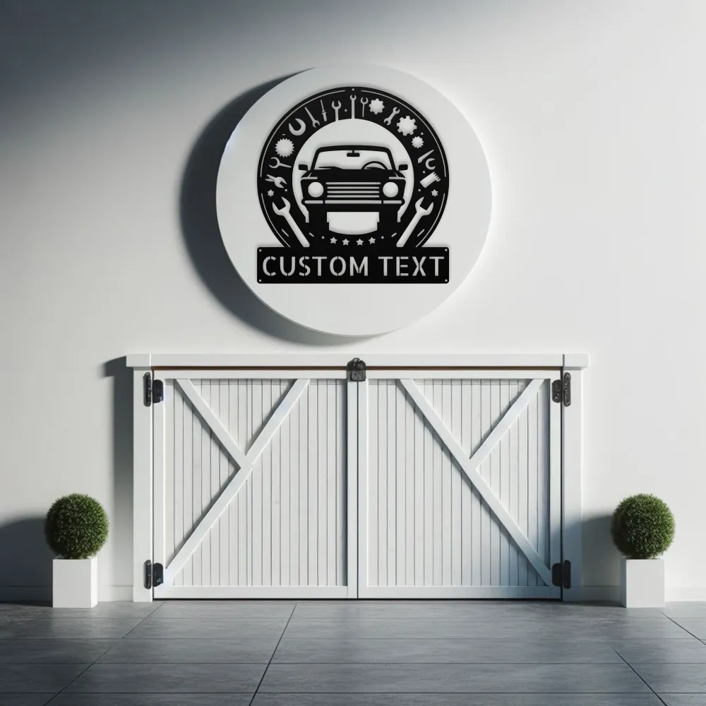 Personalized Garage Tools Metal Sign Personalized Garage Tools Metal Sign