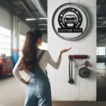 Personalized Garage Tools Metal Sign