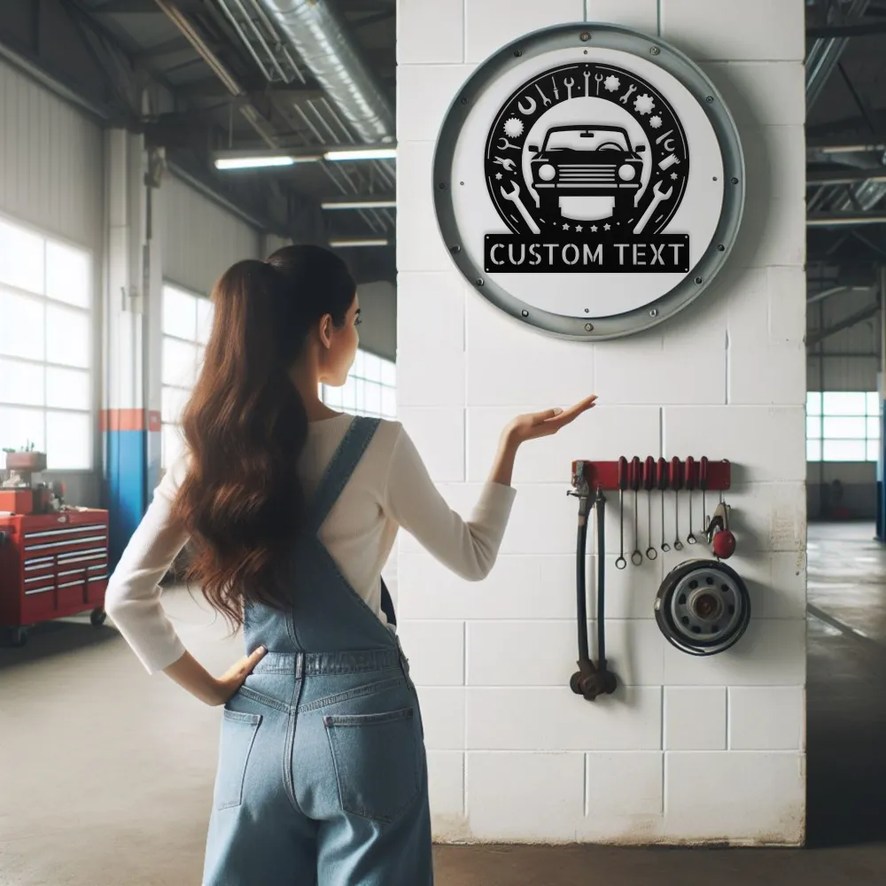 Personalized Garage Tools Metal Sign Personalized Garage Tools Metal Sign