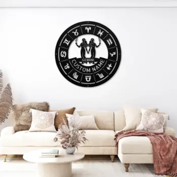 Personalized Gemini Metal Sign
