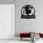 Personalized Graduation Cap Metal Sign