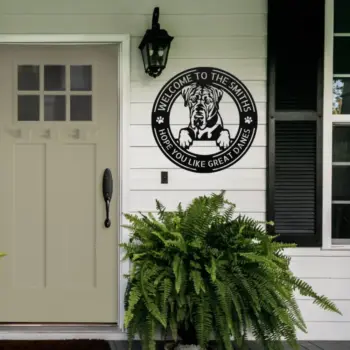 Personalized Great Dane Metal Sign