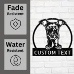 Personalized Greyhound Dog Metal Sign