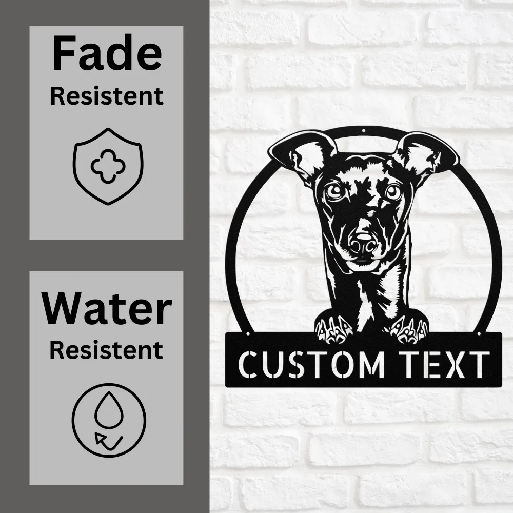 Personalized Greyhound Dog Metal Sign Personalized Greyhound Dog Metal Sign