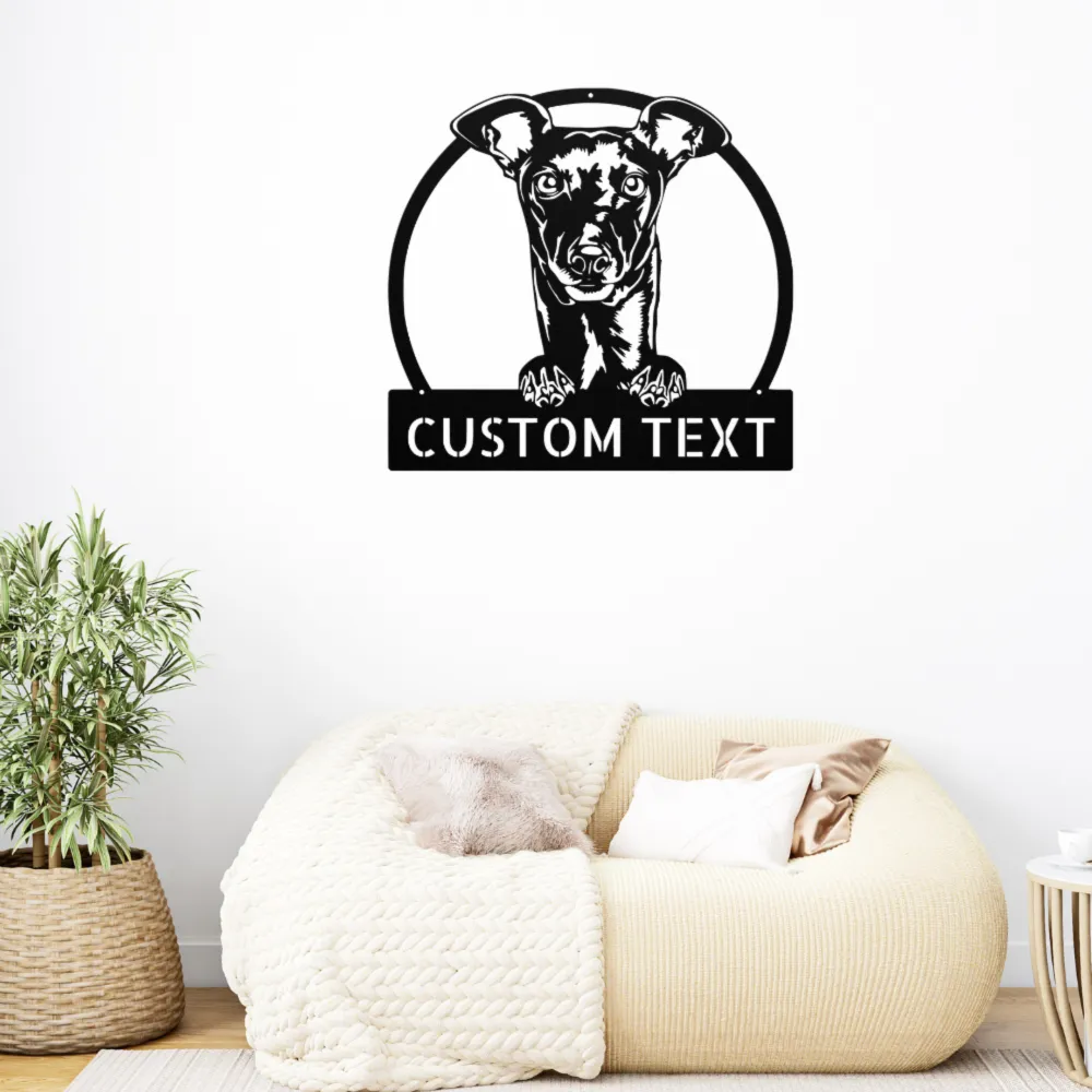 Personalized Greyhound Dog Metal Sign Personalized Greyhound Dog Metal Sign