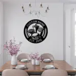 Personalized Hamburger Metal Sign