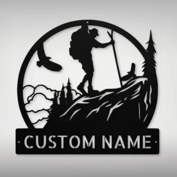 Personalized Hiking Metal Sign