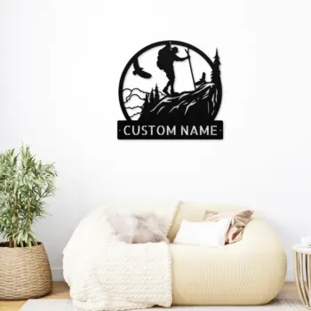 Personalized Hiking Metal Sign