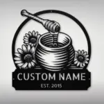 Personalized Honeycomb Metal Sign