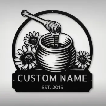 Personalized Honeycomb Metal Sign