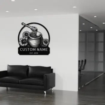 Personalized Honeycomb Metal Sign