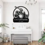 Personalized Honeycomb Metal Sign