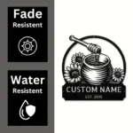 Personalized Honeycomb Metal Sign