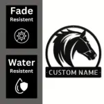 Personalized Horse Head Metal Sign
