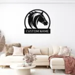 Personalized Horse Head Metal Sign