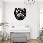 Personalized Horseshoe Metal Sign