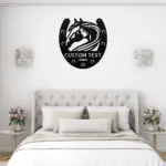 Personalized Horseshoe Metal Sign