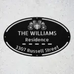 Personalized House Address Metal Sign