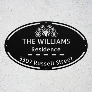 Personalized House Address Metal Sign