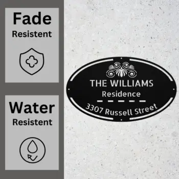 Personalized House Address Metal Sign