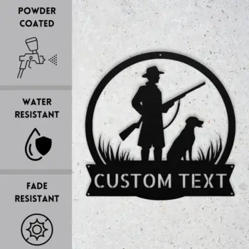 Personalized Hunter Dog Metal Sign