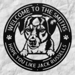 Personalized Jack Russell Metal Sign