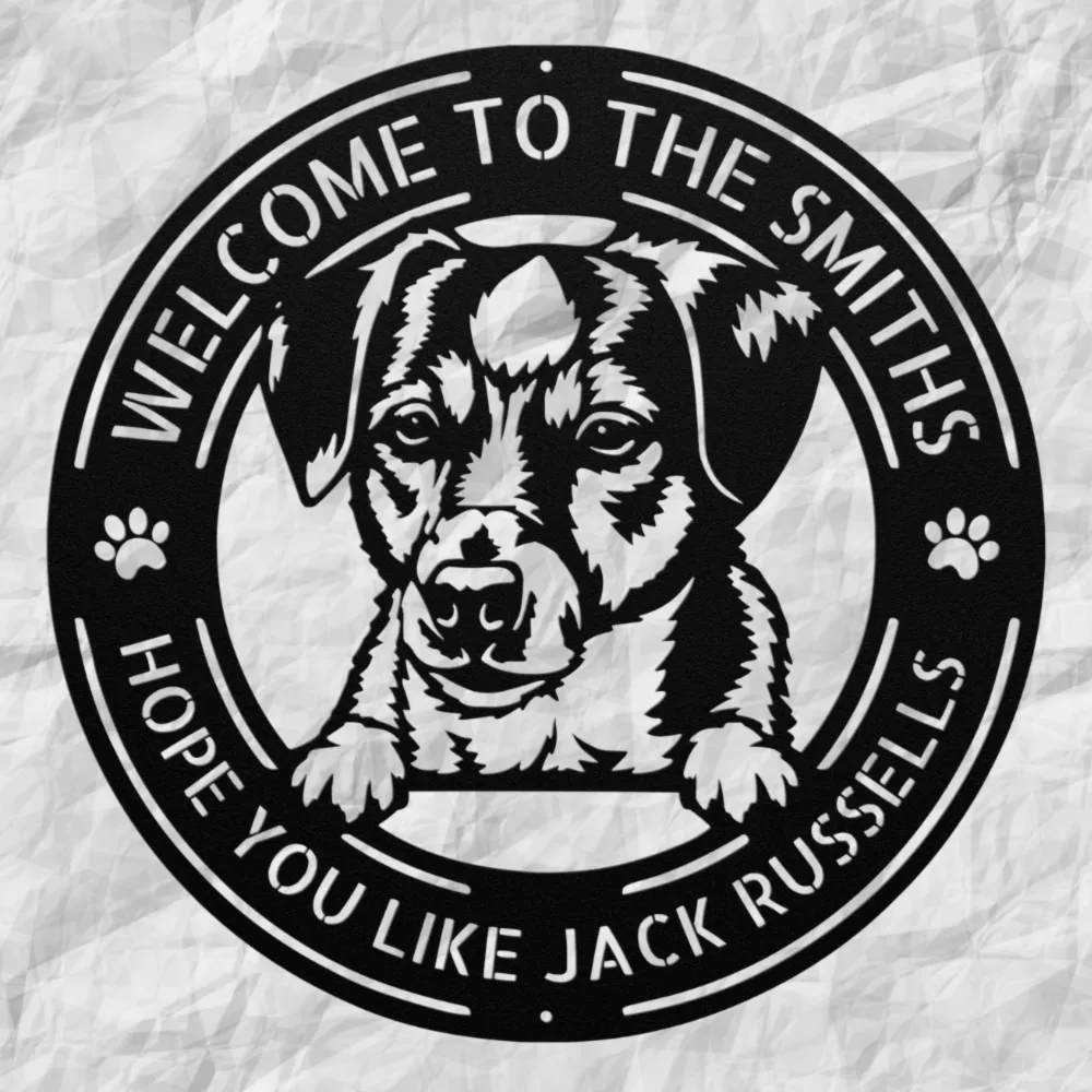 Personalized Jack Russell Metal Sign Personalized Jack Russell Metal Sign