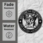 Personalized Jack Russell Metal Sign