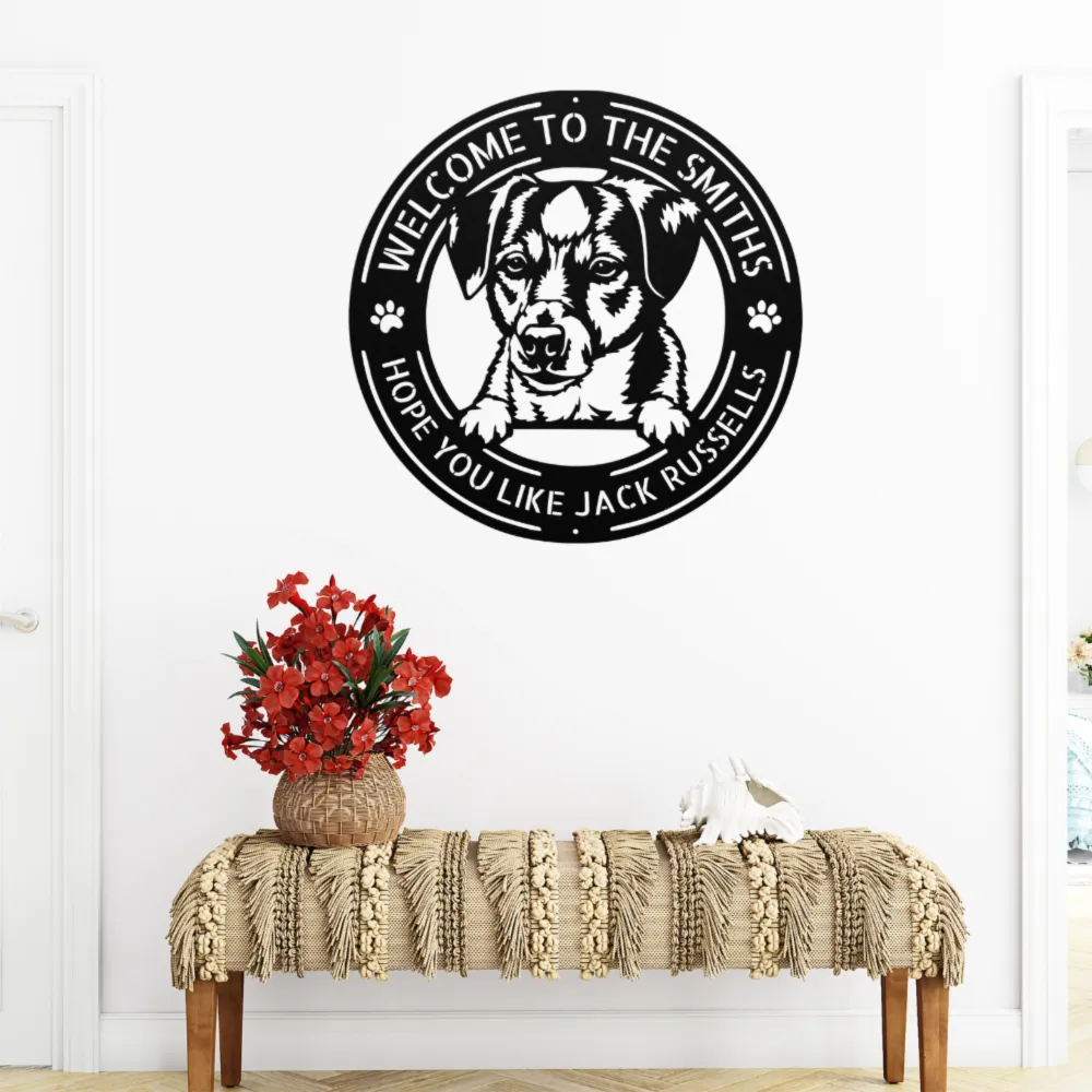 Personalized Jack Russell Metal Sign Personalized Jack Russell Metal Sign