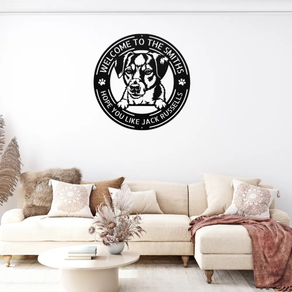 Personalized Jack Russell Metal Sign Personalized Jack Russell Metal Sign