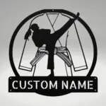 Personalized Karate Scene Metal Sign
