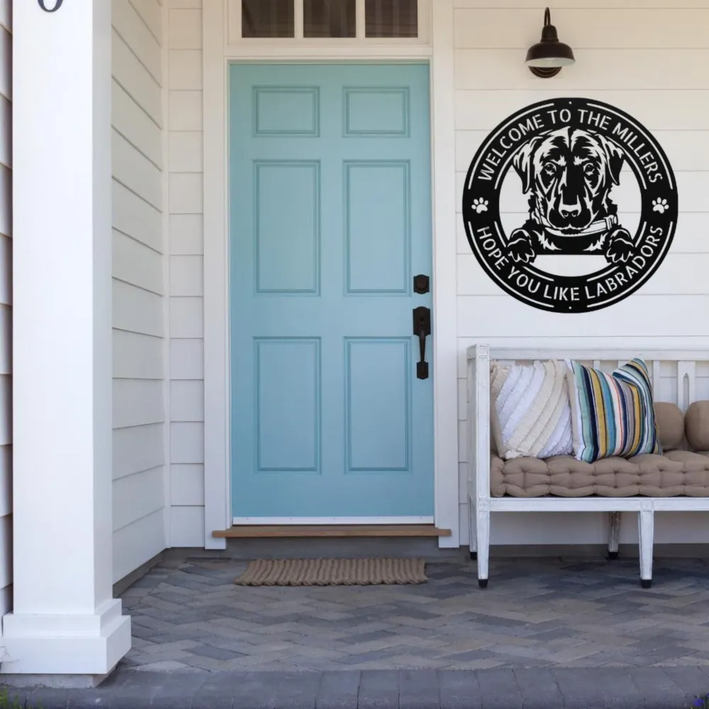 Personalized Labrador Metal Sign Personalized Labrador Metal Sign