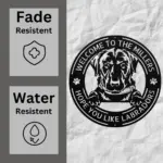 Personalized Labrador Metal Sign