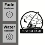 Personalized Land Windsurfing Metal Sign