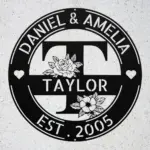 Personalized Last Name Metal Sign