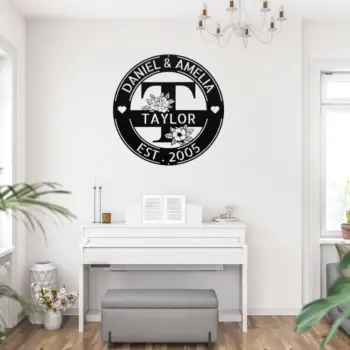 Personalized Last Name Metal Sign