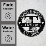 Personalized Last Name Metal Sign