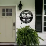 Personalized Last Name Metal Sign