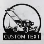 Personalized Lawn Mower Metal Sign